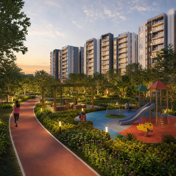 Abhee Whitefield jogging track
