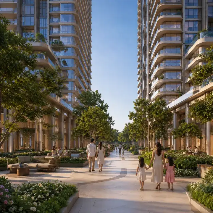 Amenity spaces at the 40-acre integrated township on kadugodi-hoskote road, whitefield - Brigade Granada