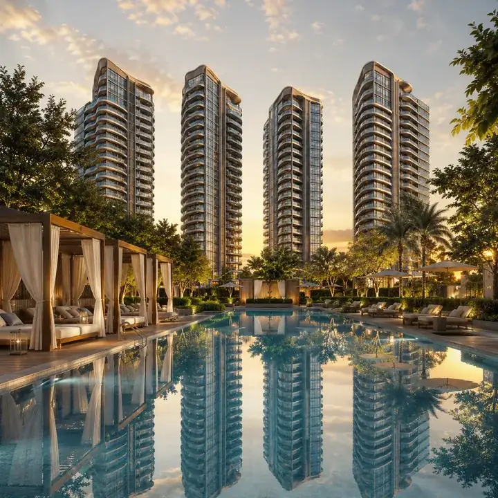 Landscaped gardens at the boutique ecc road development in core whitefield - Prestige Avon