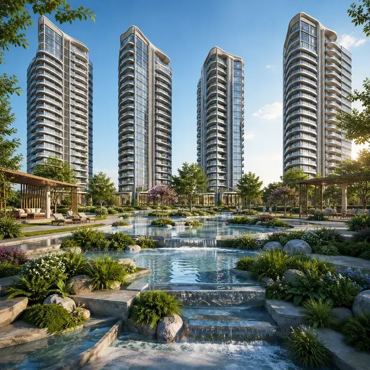 Swimming pool at the boutique ecc road development in core whitefield - Prestige Avon