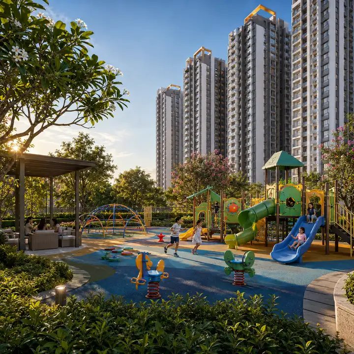 Children's play area at Sattva Whitefield