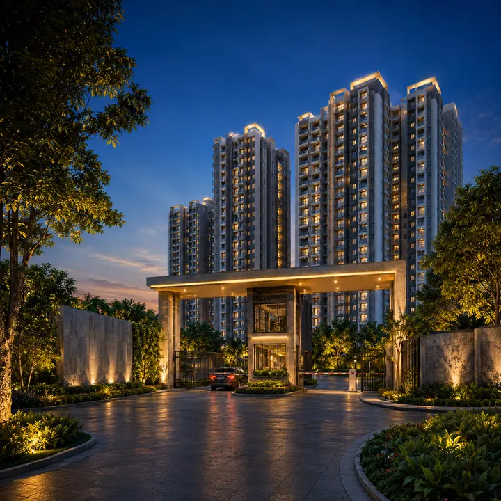 Grand entrance of Sattva Whitefield
